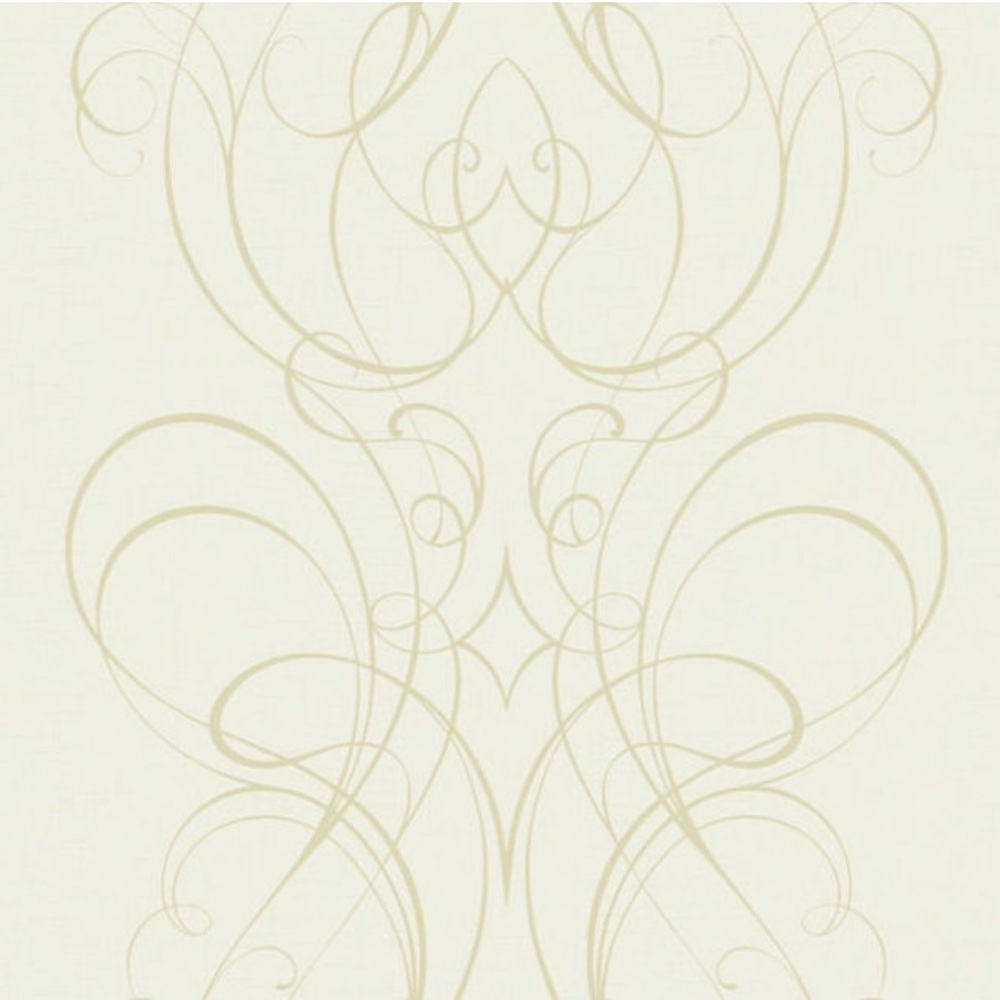 Elegant Cream Swirl Wallpaper